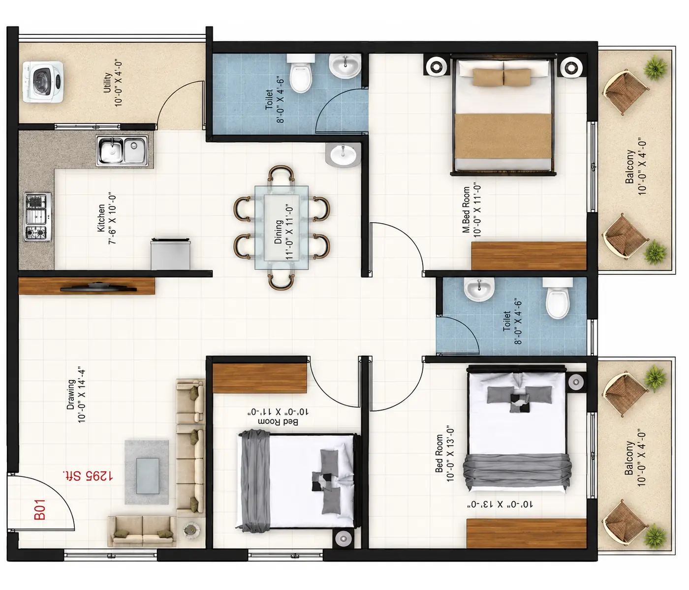 sanjeevini srushti 2.5 bhk floor plan